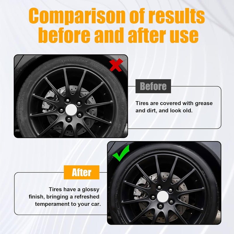 Suvnie 2 PCS Tire Shine Applicator, Reusable Foam Car Tire Dressing Applicator Pads with Ergonomic Design, Durable Automotive Detailing Sponge Tool for Applying Tire Shine (Black, Small) - Image 4